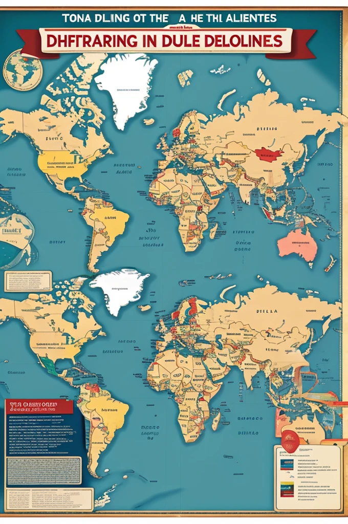 english around the world: discovering different english speaking countries poster