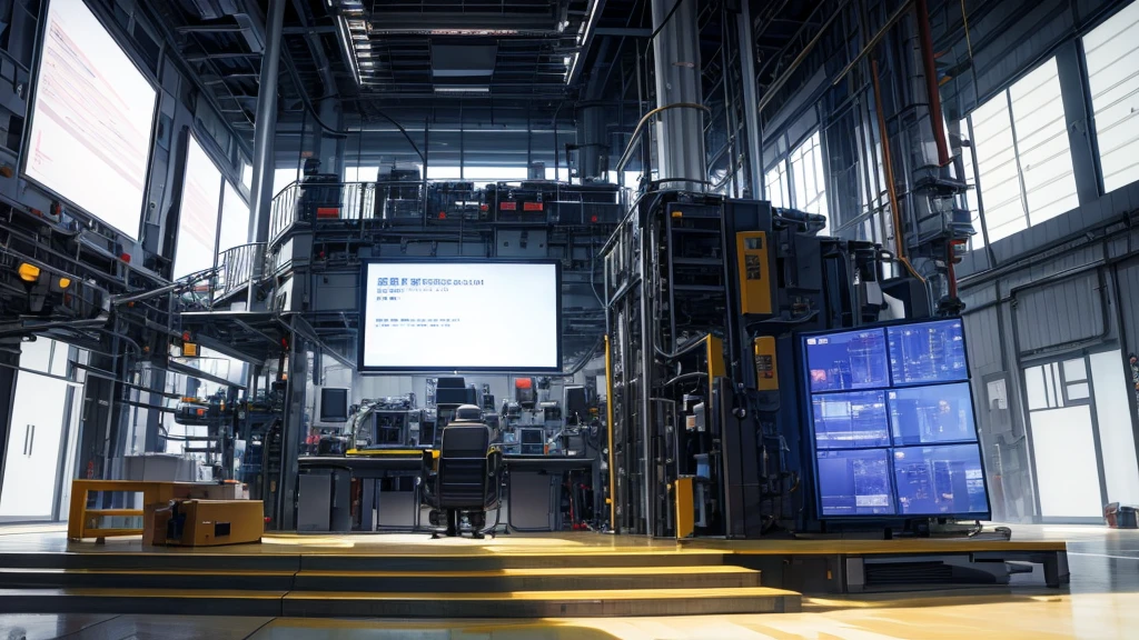 [theme] 图为未来intelligent工厂的控制室。The environment is filled with high-tech equipment and advanced data analysis systems。The atmosphere is full of innovation and progress，It reflects the powerful driving force of the industrial brain on industrial upgrading。The camera focuses on the large screen in the center of the control room.，Demonstrates the ability of the industrial brain to monitor and analyze production line data in real time。at the same time，intelligent、Automation equipment on display，展现工业大脑对生产过程的intelligent协调和优化。数据分析结果和intelligent决策支持系统的界面也显示在屏幕上，Highlighting the improvement of production efficiency and quality by Industrial Brain。Engineers and technicians working with the industrial brain also appear in the scene，Showing how they use the industrial brain to upgrade and innovate the industry。[Camera Settings] —c 10 —ar 2:3，8K,HD resolution