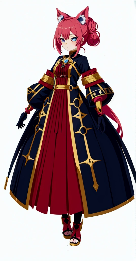 character design board, anime girl, design, just one character, clothes, rotation, fantasy clothes, complex design