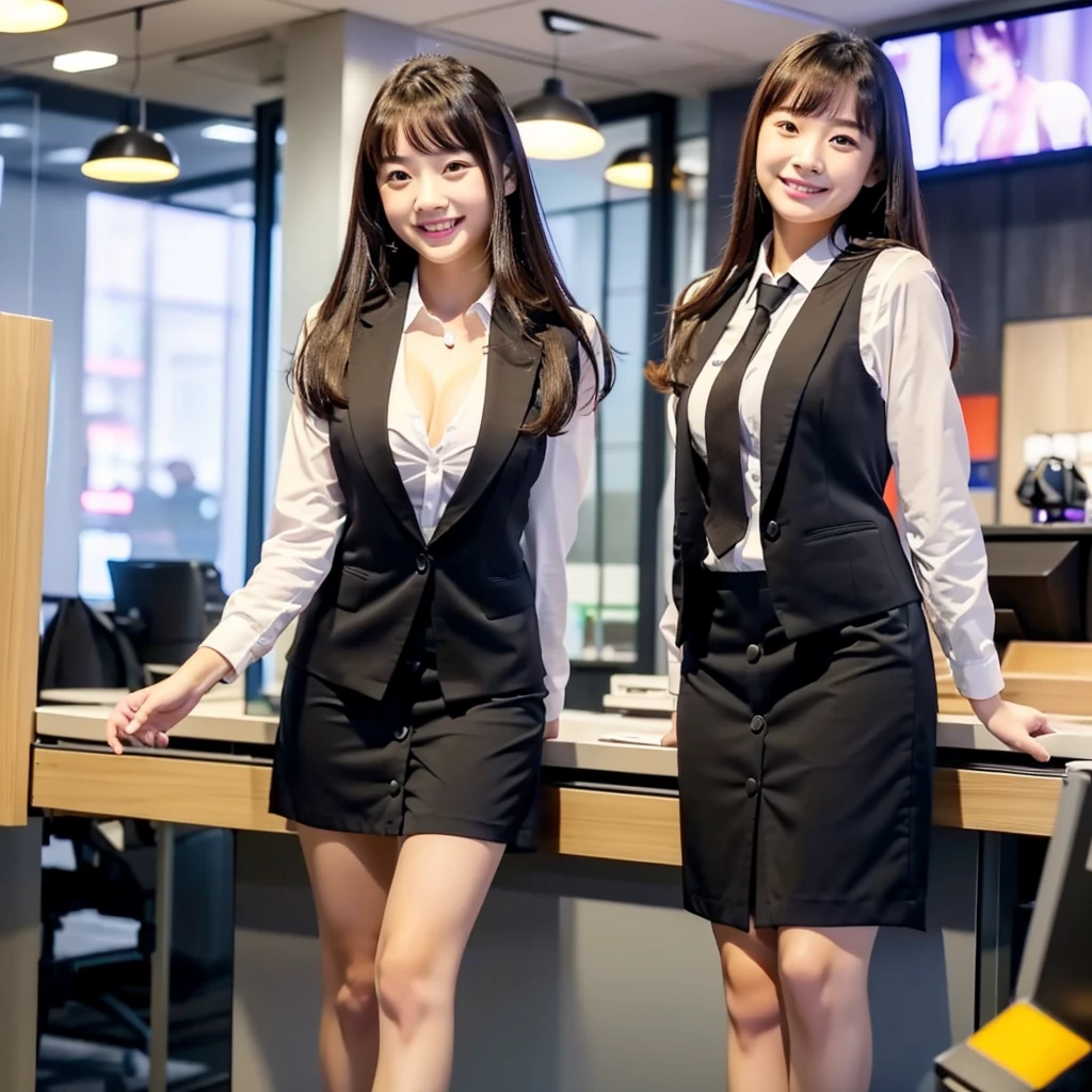 She is an 18-year-old girl with a cute face like a 15-year-old idol.。She has a cute face. Gentle and cute Smiling Kindly Medium bust Cleavage She is a tall building々I work in an office with、(((She was alone in the office and took off her skirt in front of many suited up male colleagues.)))、(((She took off her skirt in front of male employees))) RAW Photos Genuine Genuine Life Do not display copyright