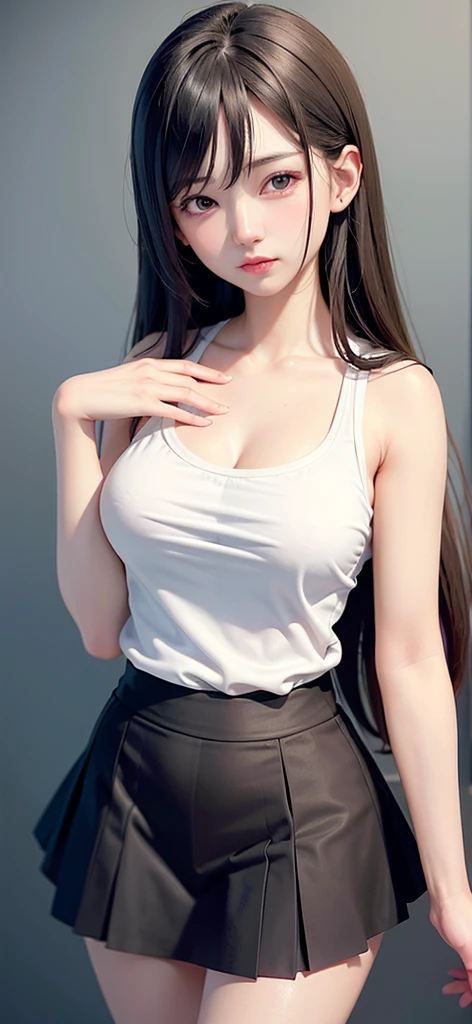 ((Best quality, 8k, Masterpiece :1.1)), Sharp focus :1.2, A Pretty Girl with perfect figure :1.4, Slender abs :1.2, ((Layered long hair, Big breasts :1.2)), (White tight shirt :1.3), office wear, mini black tight skirt (Sultry) ((Aroused: 1.5)), night: 1.5, ((detailed office uniform)), ((detailed clothing)), (detailed pantyhose), revealing cleavage  , Rain :1.5, Street:1.3, Highly detailed face and skin texture, Detailed eyes, Double eyelid