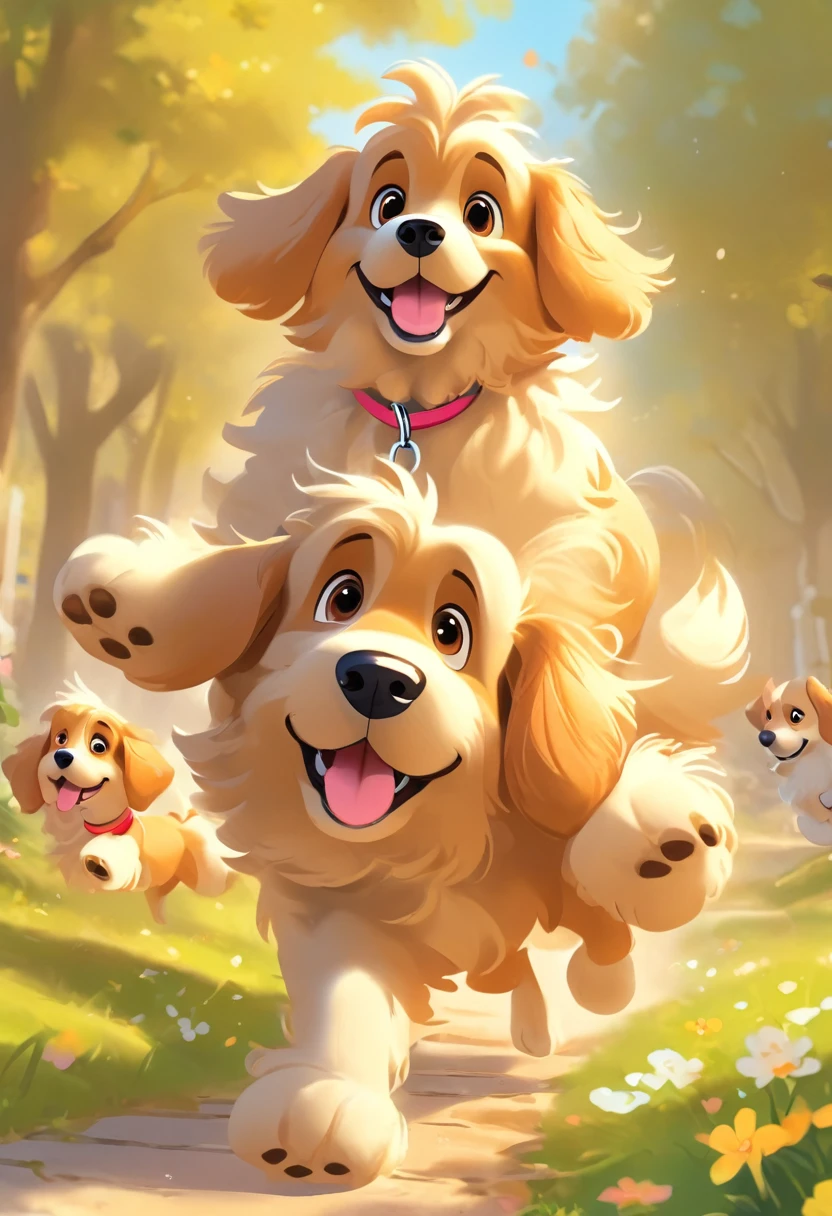 dog stroll fun