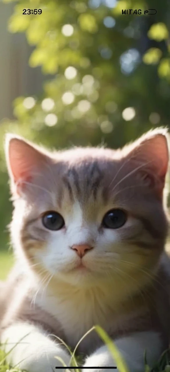 It looks like a cat shedding tears and has a pink feel to it.