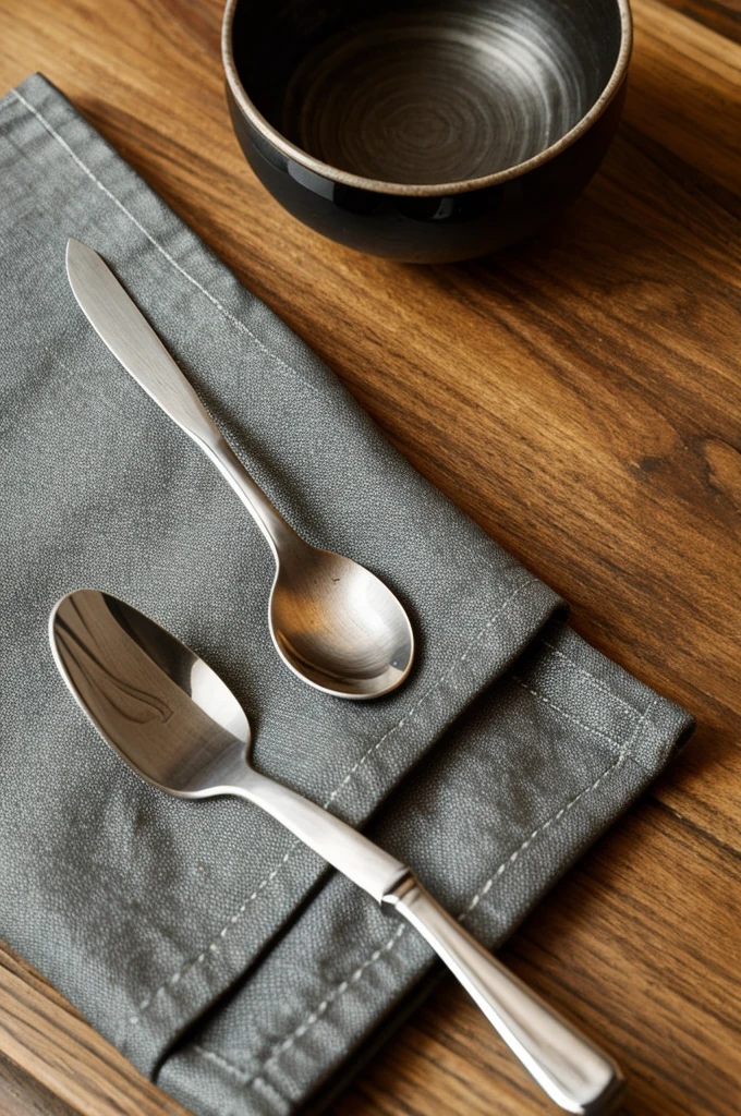Knife spoon fork for veggie restaurant