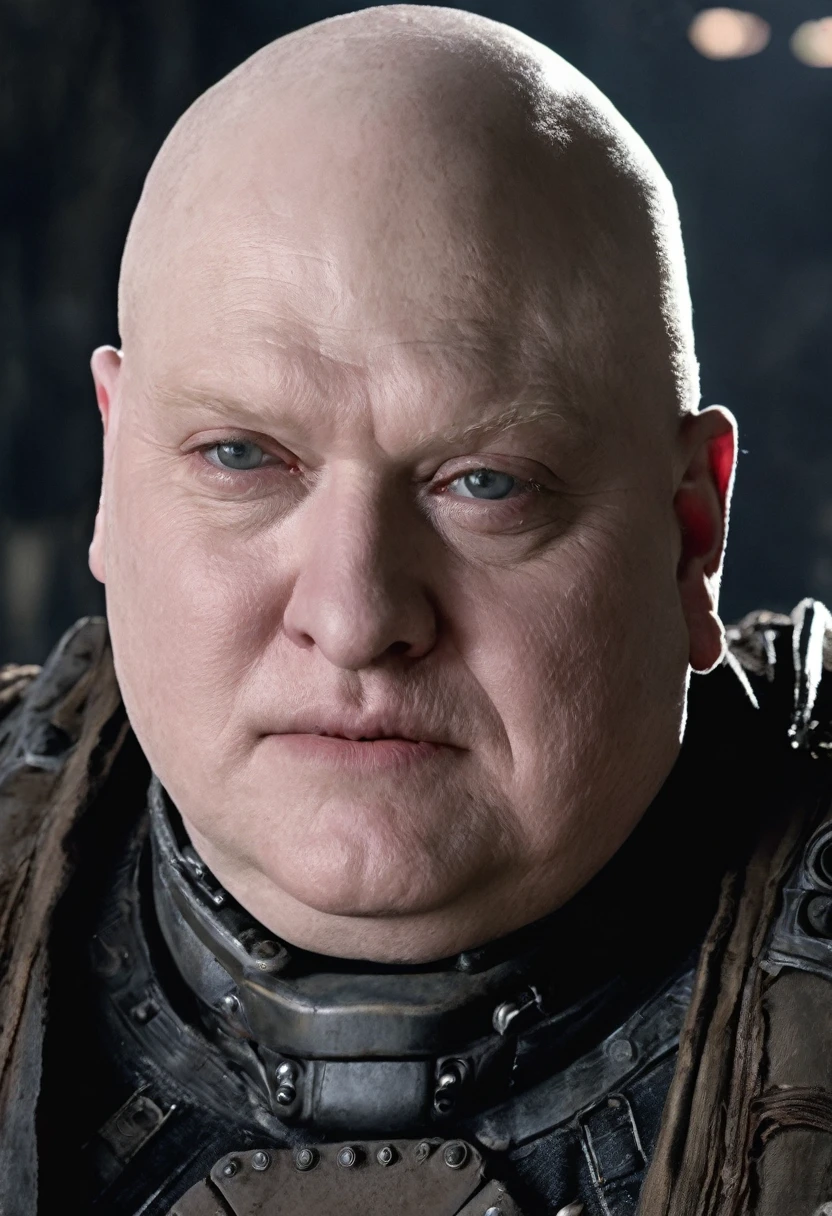 Harkonnen, bald, pale white skin