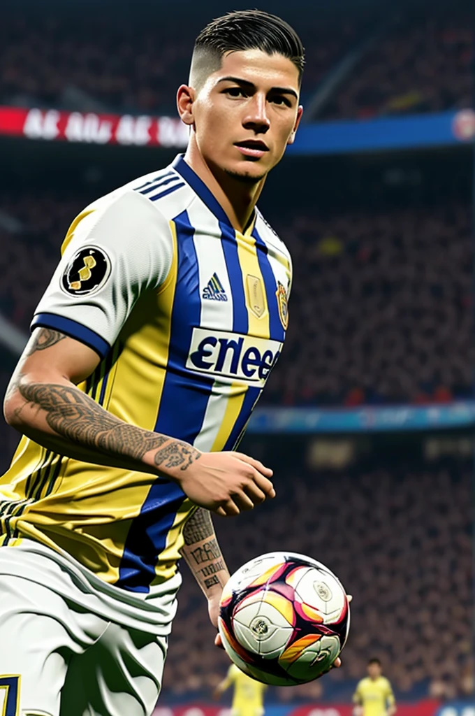 FIFA letter from the player James Rodriguez has 98 OVR 