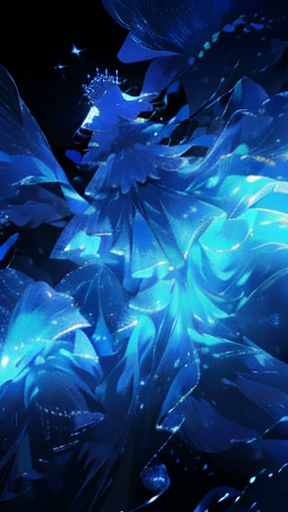 silver throne, Bioluminescent briars, a queen sleeping on the ground, flying on air, unrealistic physics,