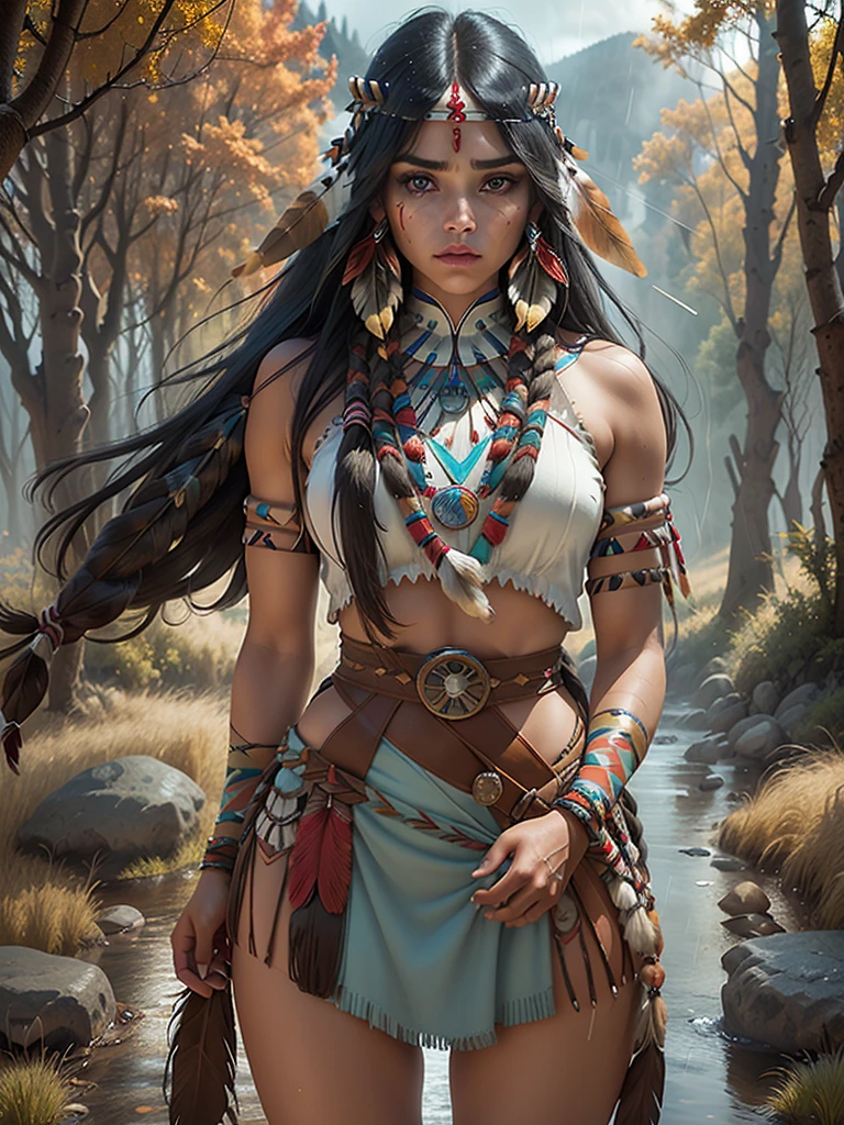 score_9, score_8_above, score_7_above, score_6_above, classification_explicit, 1 girl, ((18 years:1.2)),(The best quality,A high resolution,Ultra - detailed,actual),Native American Ariana Grande,(wild Indian native American:1.4), adult, full lips, big light eyes, light blue eyes, ((by rubio:1)), (cabello ondulado long trenzado nativo indio: 1.2), (female native american:1.4) ,(native indian feathers :1.4), (Face details: 1.5, bright blue eyes, beautiful face, pretty eyes, iris coating, labios Delgados: 1.5, Delgado, pale and sharp eyebrows, long, dark eyelashes, double tabs),(perfect hands detailed : 1.4 ) , (forest background big leaves :1.4), (native american V2.1), (native american:1.4), (fondo desierto casa native american:1.4), (dynamic cowboy pose),(( beautiful american indian warrior:1.4), (beautiful american indian warrior: V2.1)) , (bright colors), (big stones background:1.4 ), (meadow background :1.4), (falling rain cloudy:1.4), (great grassland autumn :1.4), (vestidor native american:1.4), (showing panties:1.4), (realistic V2.1), (perfect anatomy)