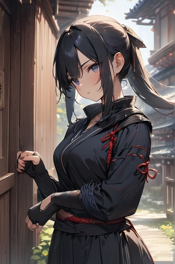 ((Best quality)), ((masterpiece)), (detailed), ninja girl