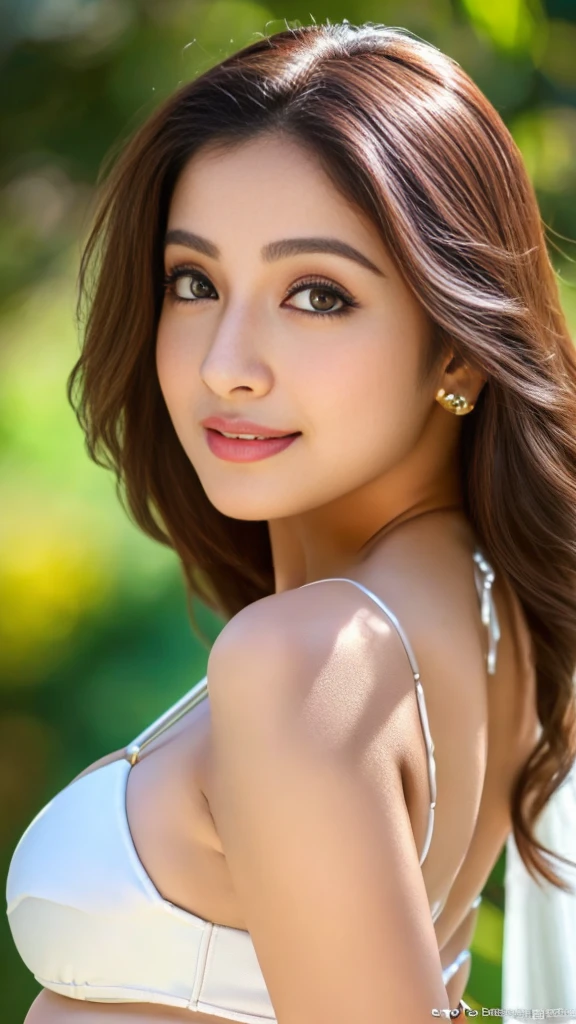 (32K:1.5), 1 girl,light smile,whole body, background, (realistic:1.4), (indian actress:1.3),
(indian beauty:1.4), (ultimate beauty:1.4), master piece,4k,8k,(master piece,ultra high resolution:1.5),(master piece,photo-realistic:1.5),master piece,fine eyes,master piece,detailed face, perfectly balanced face, looking at camera, hair waving in the wind, Beautiful skin like porcelain, beautiful eyes, ring-shaped eyes, 29 years old women,most biggest breasts, very healthy body structure,wearing bikini, most healthy most big brests most big ass,