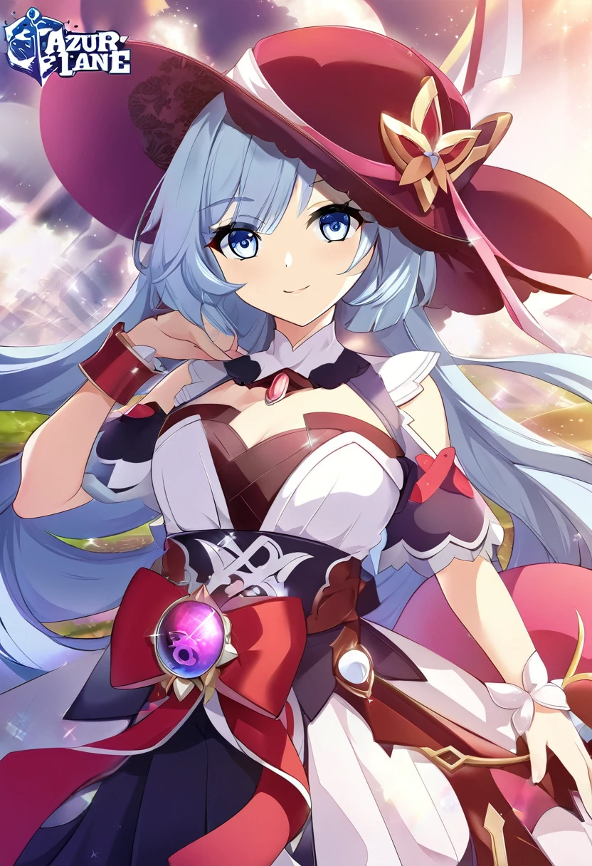 anime girl with long hair and a dress and a hat, splash art anime , best anime 4k konachan wallpaper, from the azur lane videogame, cute anime waifu in a nice dress, ayaka genshin impact, nightcore, anime visual of a cute girl, portrait of magical girl, anime style 4 k, anime moe artstyle, official artwork