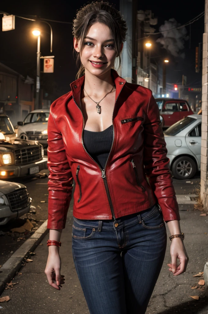 RAW photo, best quality, high resolution, (masterpiece), (photorealistic:1.4), professional photography, sharp focus, HDR, 8K resolution, intricate detail
claired, red jacket, jeans, (dynamic pose:1.5), skin pores, detailed skin, wide hips, pants, (thick thighs:1.4), crotch cut out, pussy, (pussy:1.5), vagina, no panties, (crotchless jeans:1.4), (legs apart:1.4), nsfw
police station, zombies,
<lora:CrotchlessPants:1>, <lora:add_detail:0.7>, <lora:epiCRealismHelper:1>, <lora:sxz-claired-new:1>