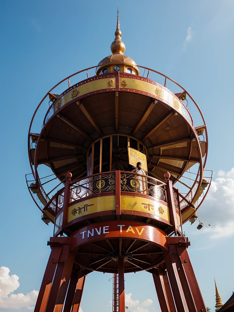 Thai temple ferris wheel