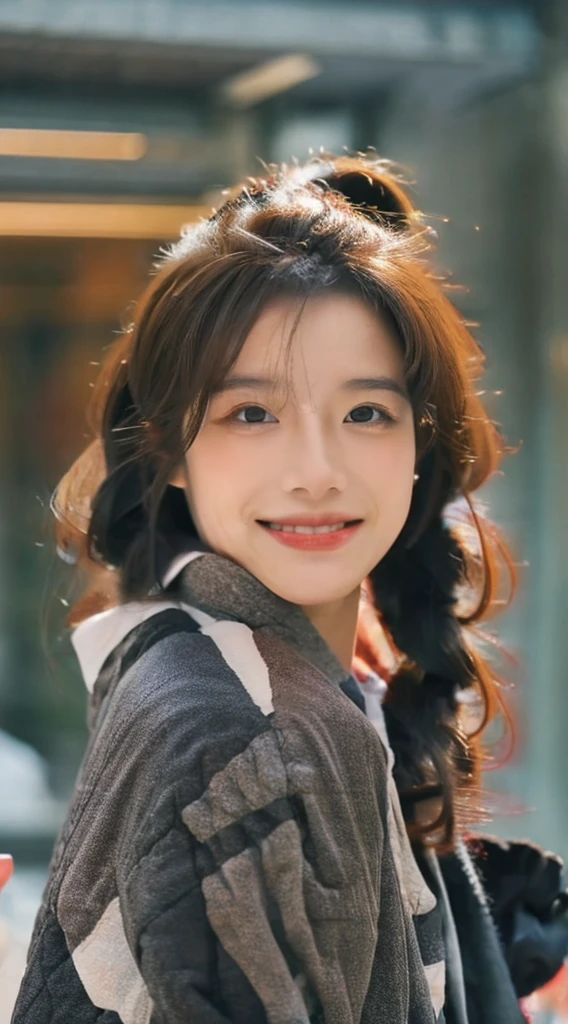 ((Highest quality, 8K, Tabletop: 1.3)), concentrated: 1.2, Perfect beauty: 1.6, Butt: 1.3, ((Layered Hairstyles, outside: 1.2)), (Wet clothes: 1.1), (evening, Hotel: 1.3), Half bindless: 1.1, Highly detailed face and skin texture, Narrow eyes, double eyelid, Whitening skin, Long Hair, (shut up: 1.3), smile, Big Breasts,at home