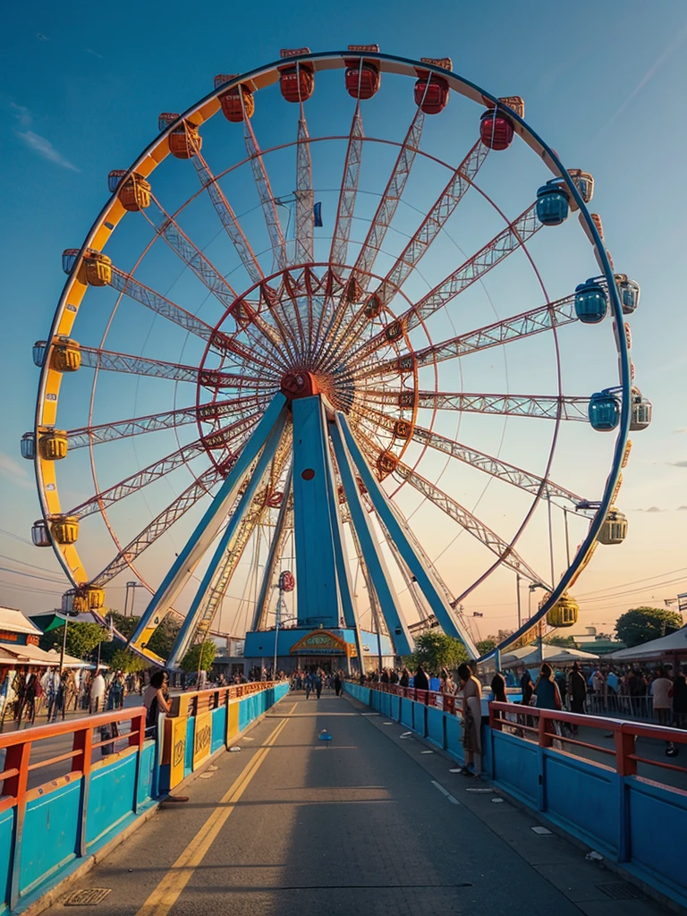 Colorful Ferris Wheel thai style