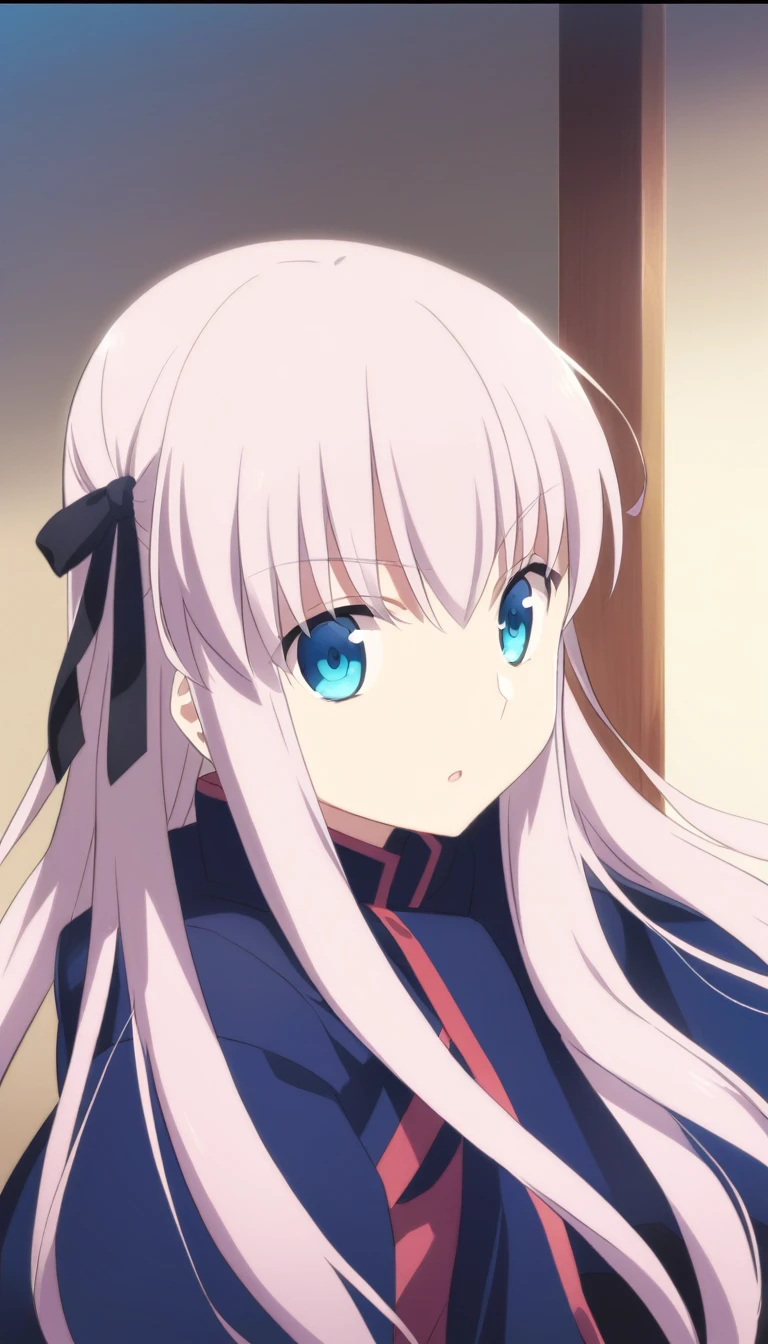 Anime girl with long hair and blue eyes looking at the camera, Cute girl anime visuals, Fate-like anime style/Stay Night, Close-up of a young anime girl, Anime movie screenshots, Anime still film Anime colored paper, Animation stills, From the TV anime, Fate Grand Order, In anime movies, Anime Best Girl
