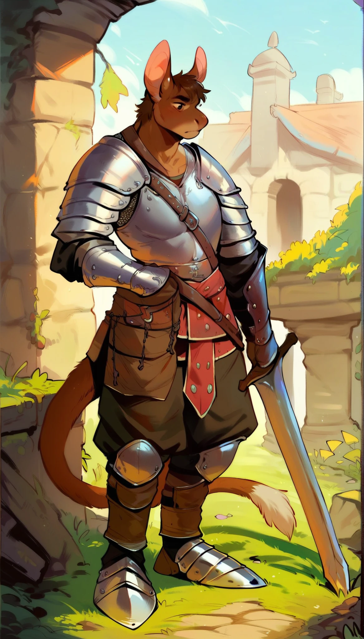 score_9, score_8_up, score_7_up, score_6_up, score_5_up, score_4_up, 
(tabaxi:1.5), male, (athletic, ears, anthro, brown skin, fur, tail), full body, "dungeons and dragons", medieval, (warrior, wearing warrior armor), temple background