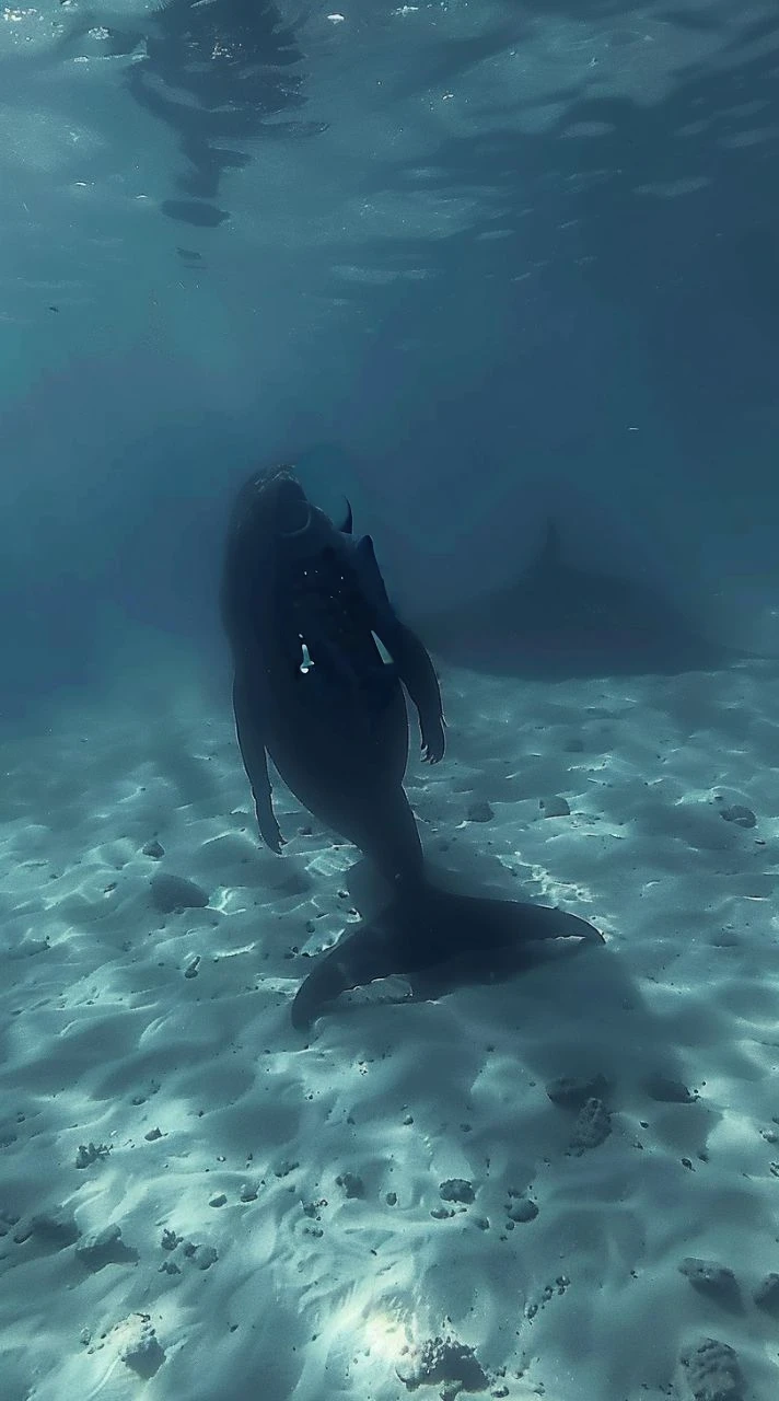 Creepy smiling alien fish