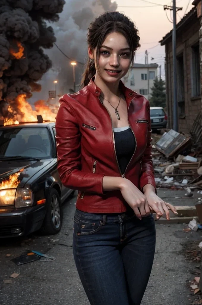 red leather clothes