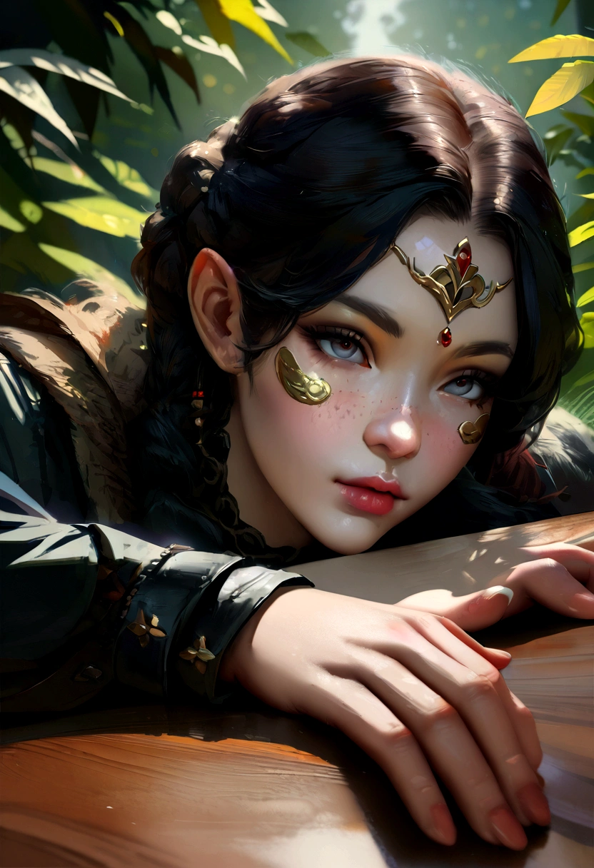 Fantastic jungle scenery:1.5,Dynamic poses,brake作用:1.6,Elf with a spear:1.5,brake动态角,Dutch Angle Shot,Ground shooting,Low Angle,full-body shot,dynamic range,brake hunter:1.2,A fine horse:1,3, :1.8,brake undulating lake:1.5,Deep in the forest:1.3,Blowing in the wind:1.6,With depth:1.3,brake (4K), (RAW photos: 1.2), (realism: 1.4), (on the table: 1.3), (Exquisite details: 1.2), Exquisite and beautiful details, (Eyes Details), (Facial details), (Best quality) :1.4), (Super Resolution: 1.2),(Very detailed illustrations), Best quality, Depth of Field, Wide-angle light, Natural shadows