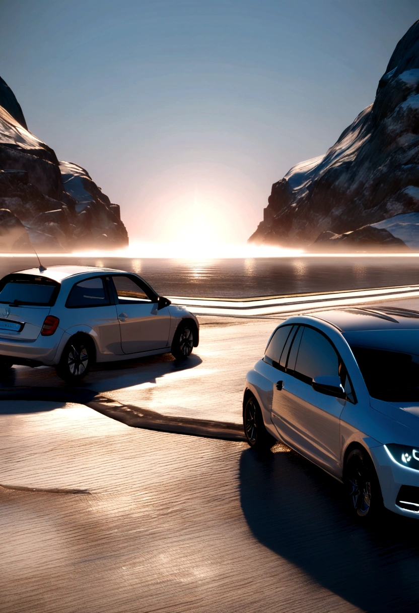 3D car game sc fi scene,8k, HD quality