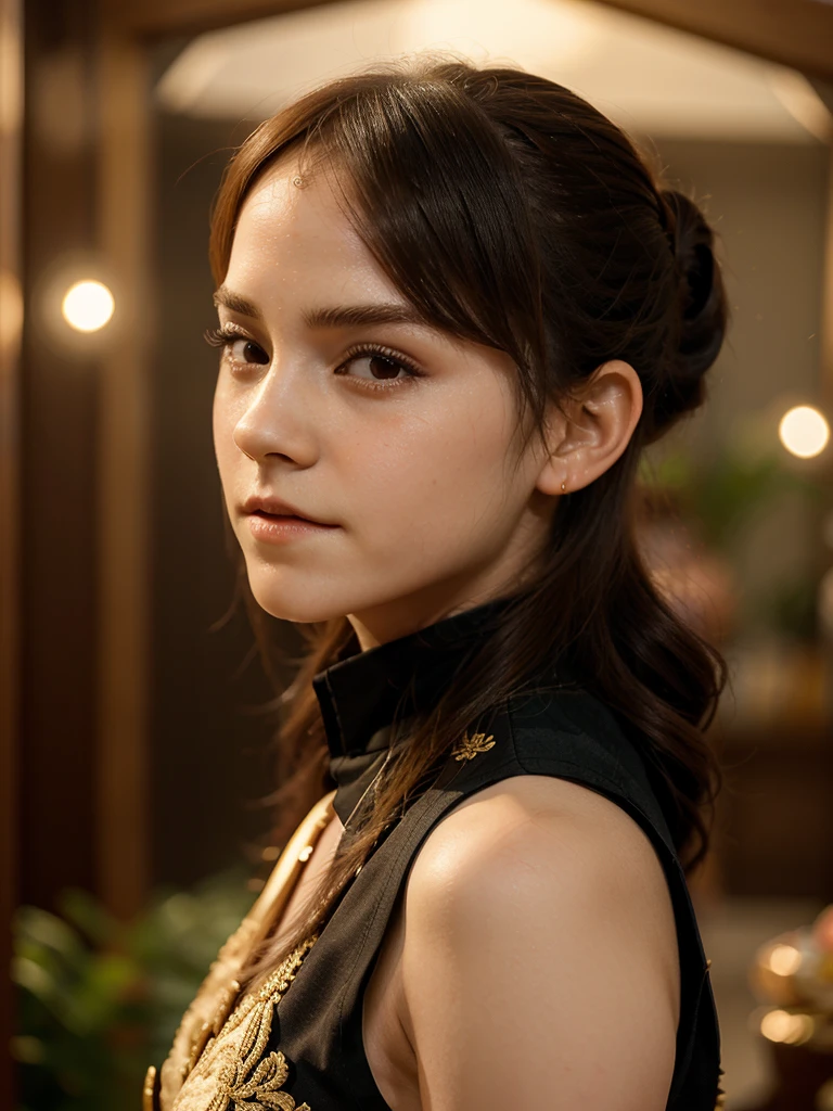 Emma Watson xinh đẹp quyến rũ trong bộ trang phục xanh ren
