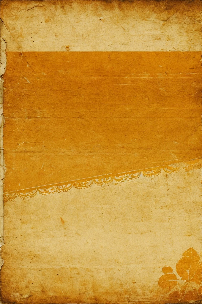 A paper of vintage vibe with yellowish and orange colour which looks like old paper