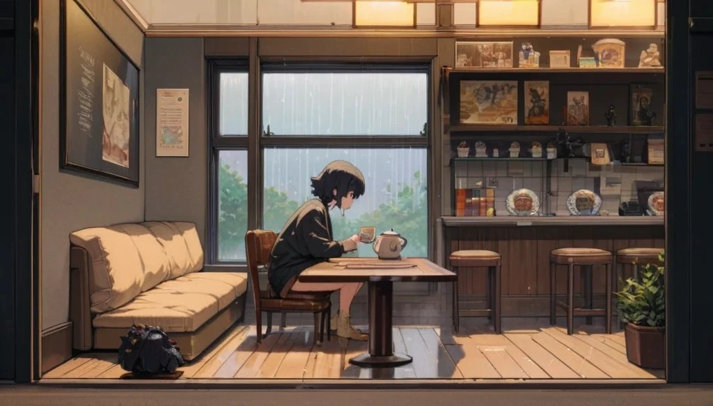 There is a woman sitting at a desk and writing on a piece of paper, anime art wallpaper 4k, anime art wallpaper 4k, anime art wallpaper 8 k, anime backgrounds, animation background art, 4k anime wallpaper, Animation aesthetics, anime wallpaper 4k, anime wallpaper 4k, Anime atmosphere, beautiful anime scenes, Anime Girl Wallpaper Wallpaper