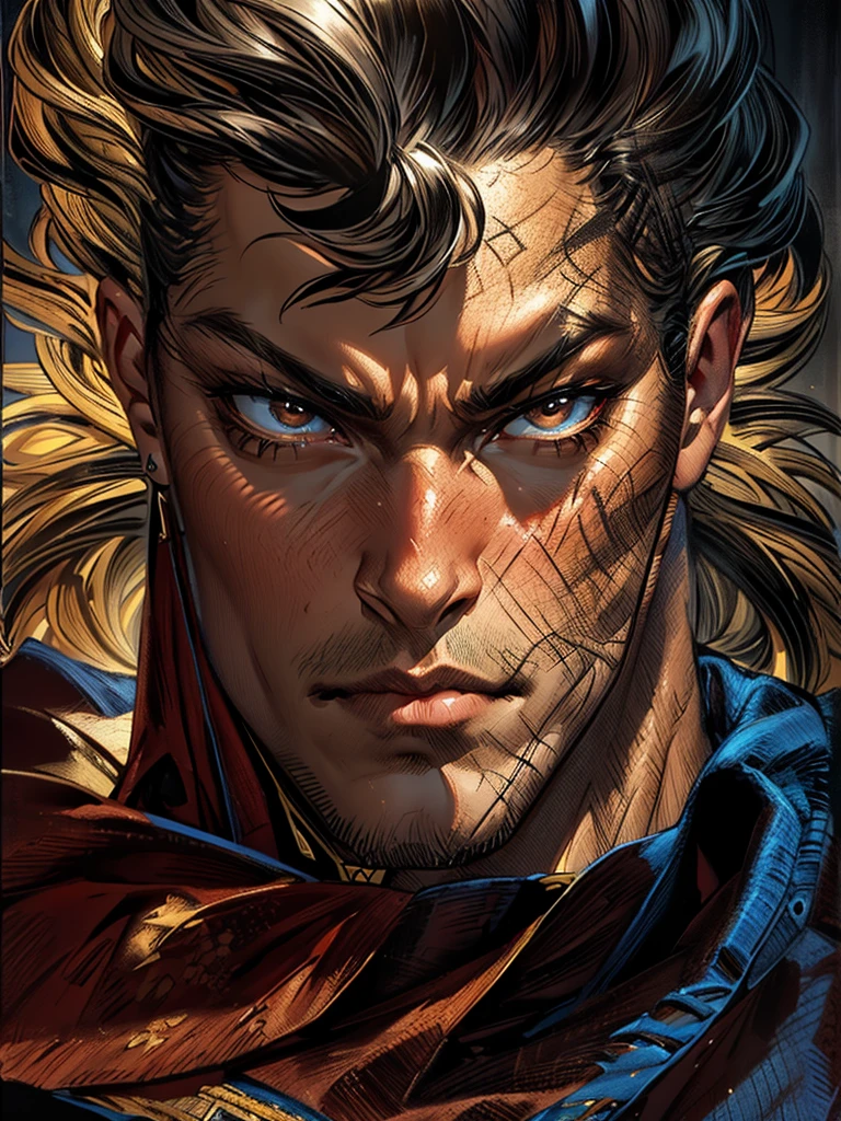 1 boy, thin detailed eyes, beautiful brown eyes, perfect realistic nose, detailed black hair, intricate portrait, realistic figurative, 8k, high quality, ultra-detailed, photorealistic, cinematic lighting, dramatic contrast, warm color palette, chiaroscuro, dramatic lighting, moody atmosphere