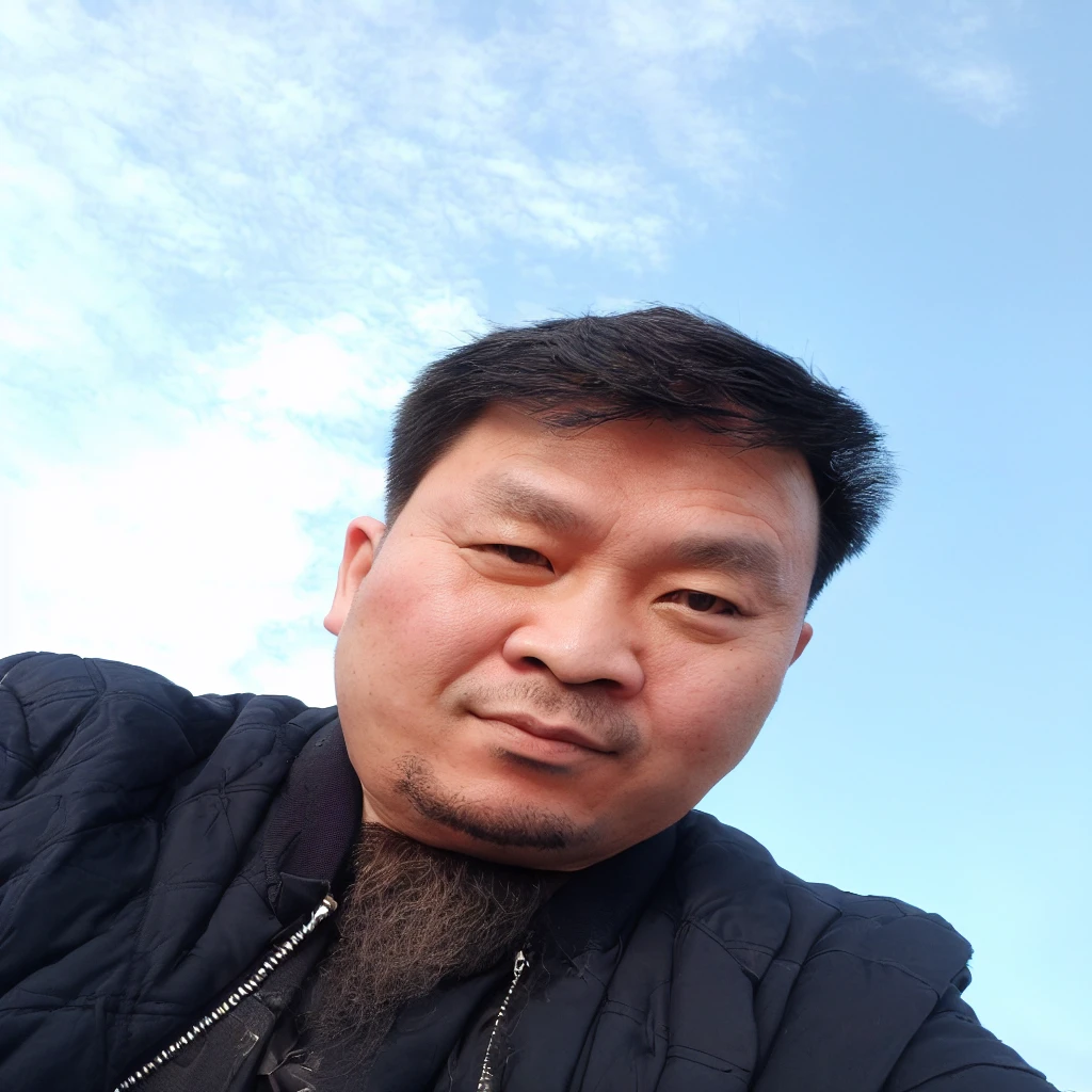 A man in a black jacket takes a selfie with his phone, 40-year-old male, 8k selfie photo, 38 years old, (38 years old), Zeng Fanzhe, liang xing, 3 , Charles Jeong, 32 years old, Hong Junheng, Leng Jun, xintong chen