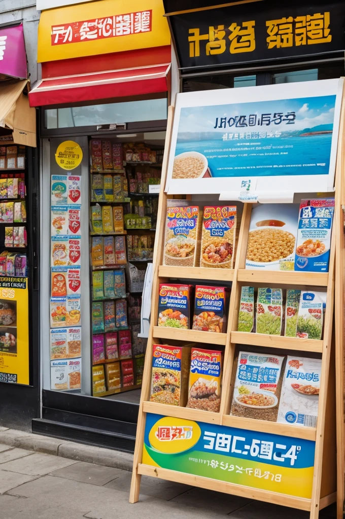 brown rice　Promotional POP stands out