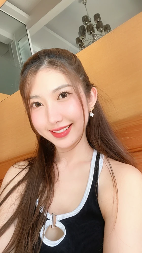 there is a woman that is sitting down with a cell phone, Yoshitomo Nara, young cute wan asian face 20 years old