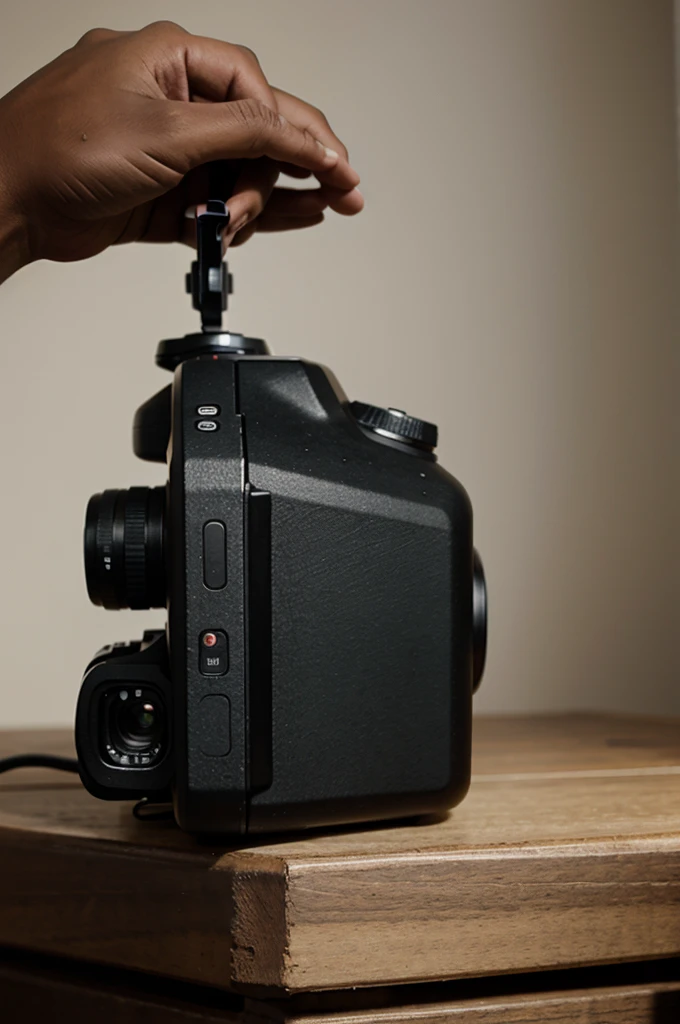 side view of the camera