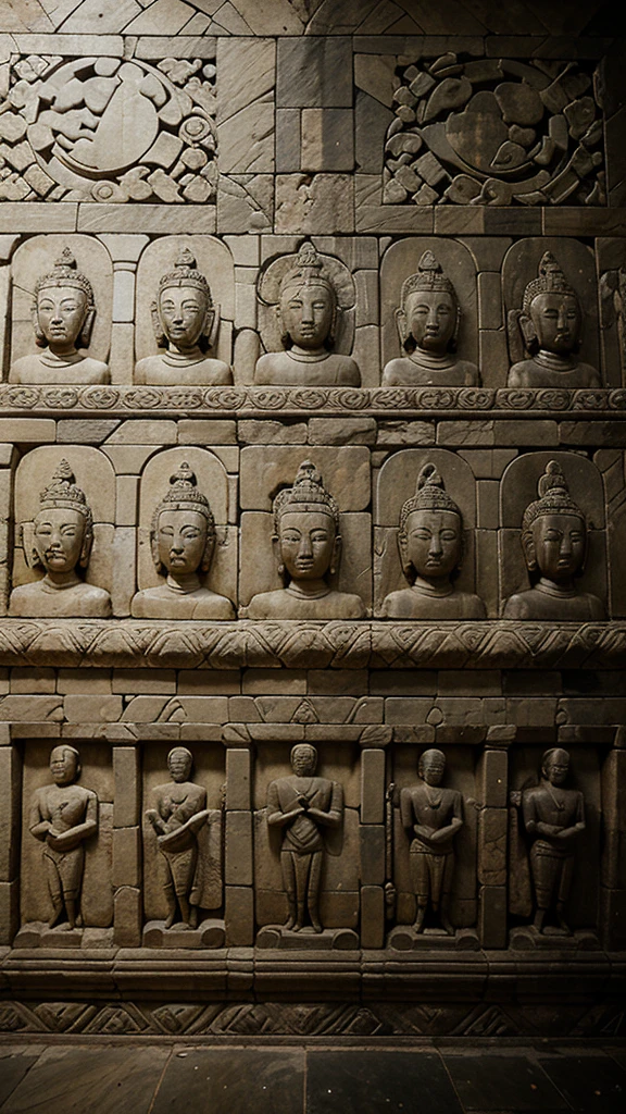 The reliefs on the walls of the Borobudur temple depict the life of ancient Javanese society, Buddhist teachings, as well as various epic and mythological stories. which tells about social life, economy, and the culture of the time.