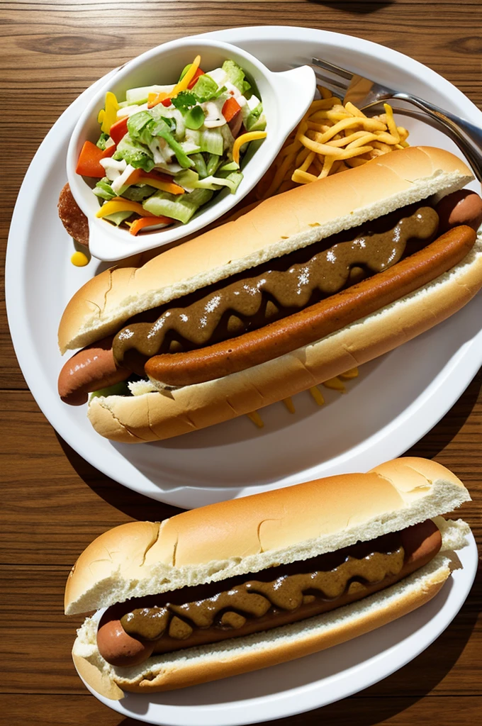 Eating a hot dog with relish、Shika Island、Shika Islandドッグ、Fukuoka
