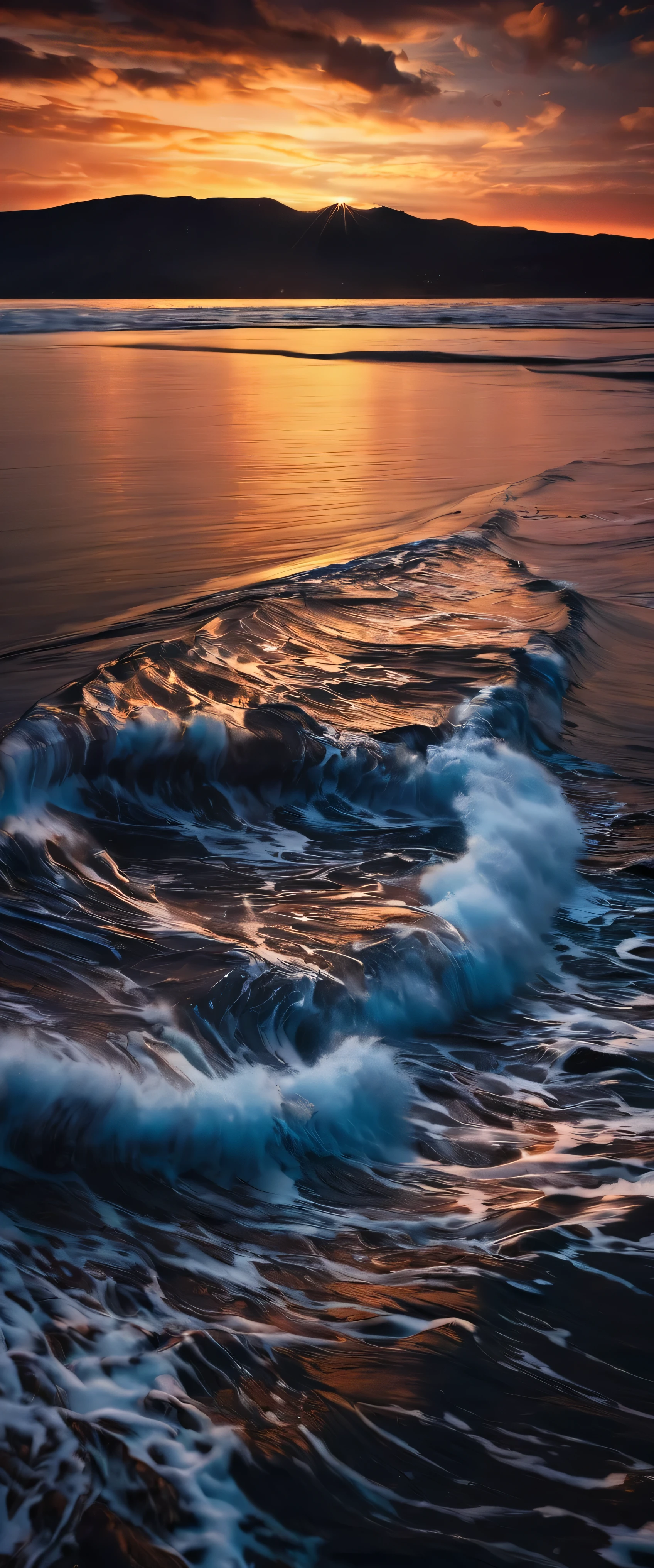 water, Ocean, Dark Sky, sunset, Milky Way