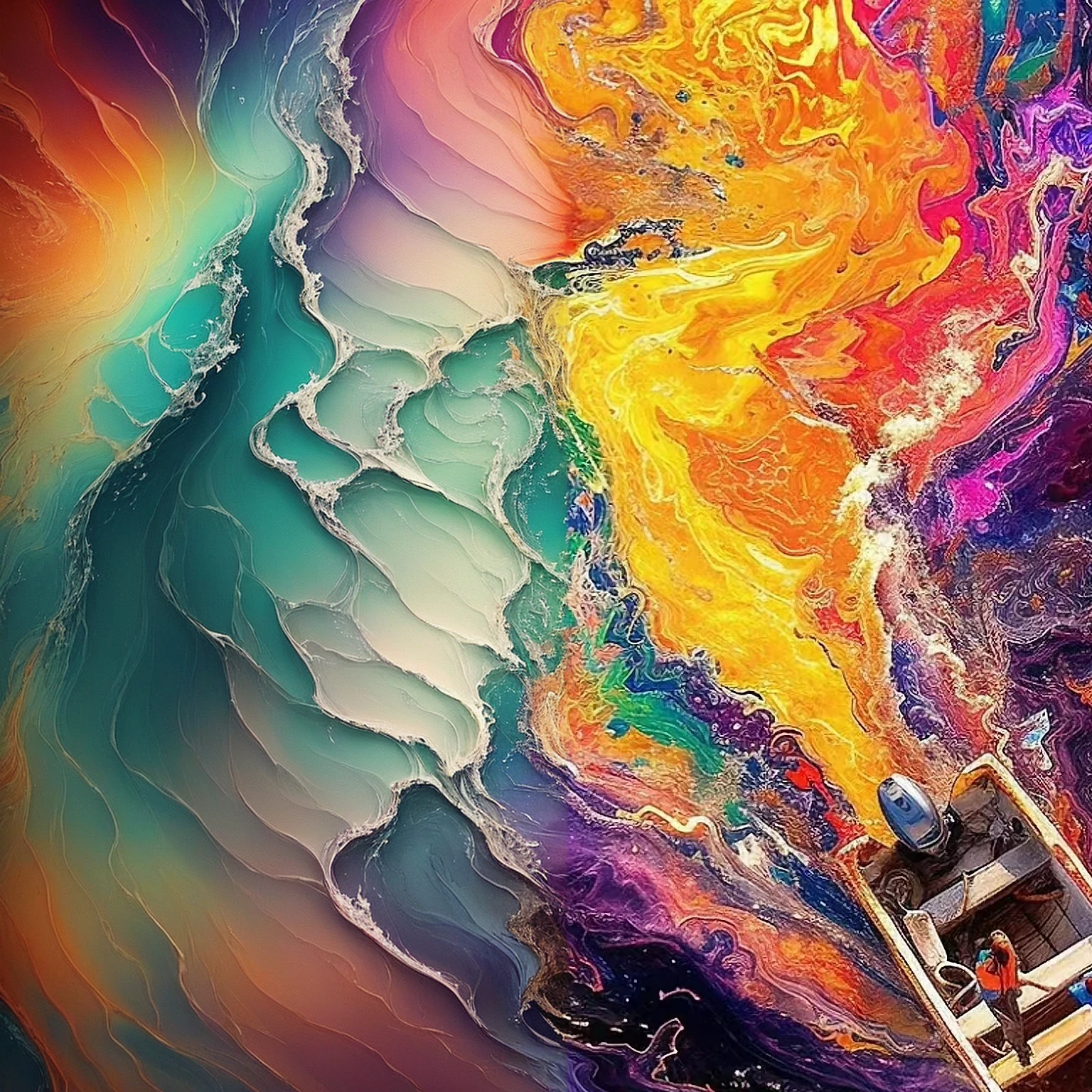 Brilliant colors，Flowing oceans