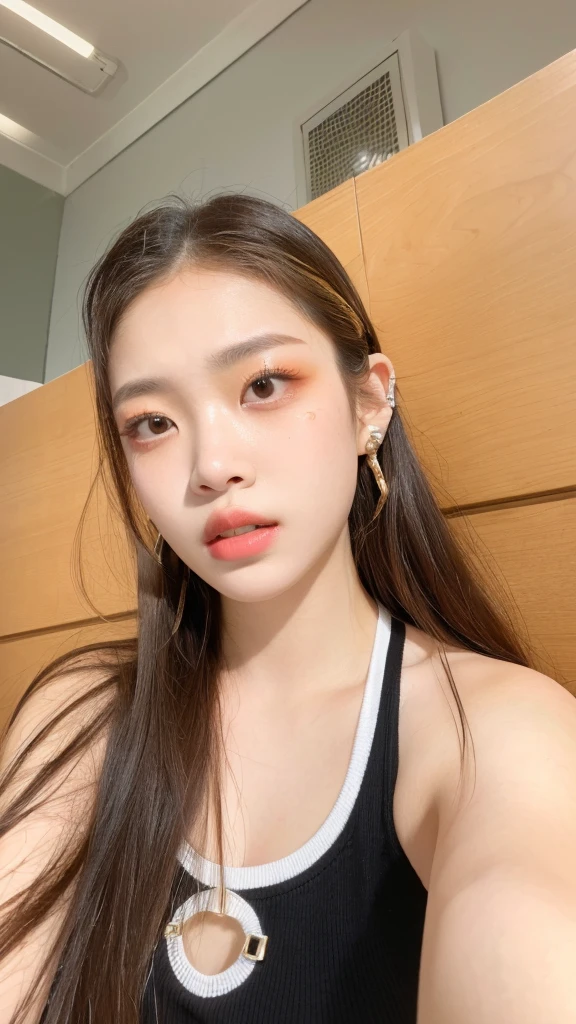 masterpiece, best quality, 1 girl, solo, effect, 20 yr, light skin, angry