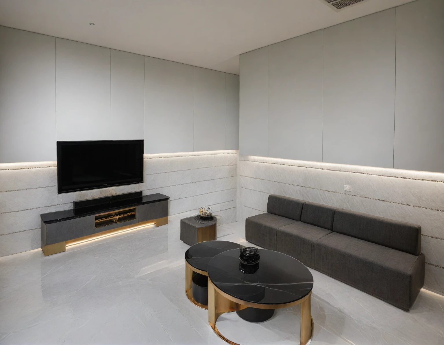 Raw photo,Masterpiece, high quality, best quality, authentic, super detail,
indoors, interior , ((kitchen and dining :1.3)), modern style, daylight, (WHITE WALL),luxury, marble tile floor, fridge, black stone counter top