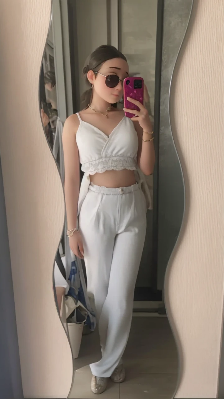 Girl in front of a mirror 