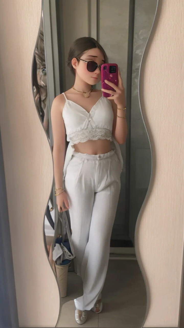 Girl in front of a mirror 
