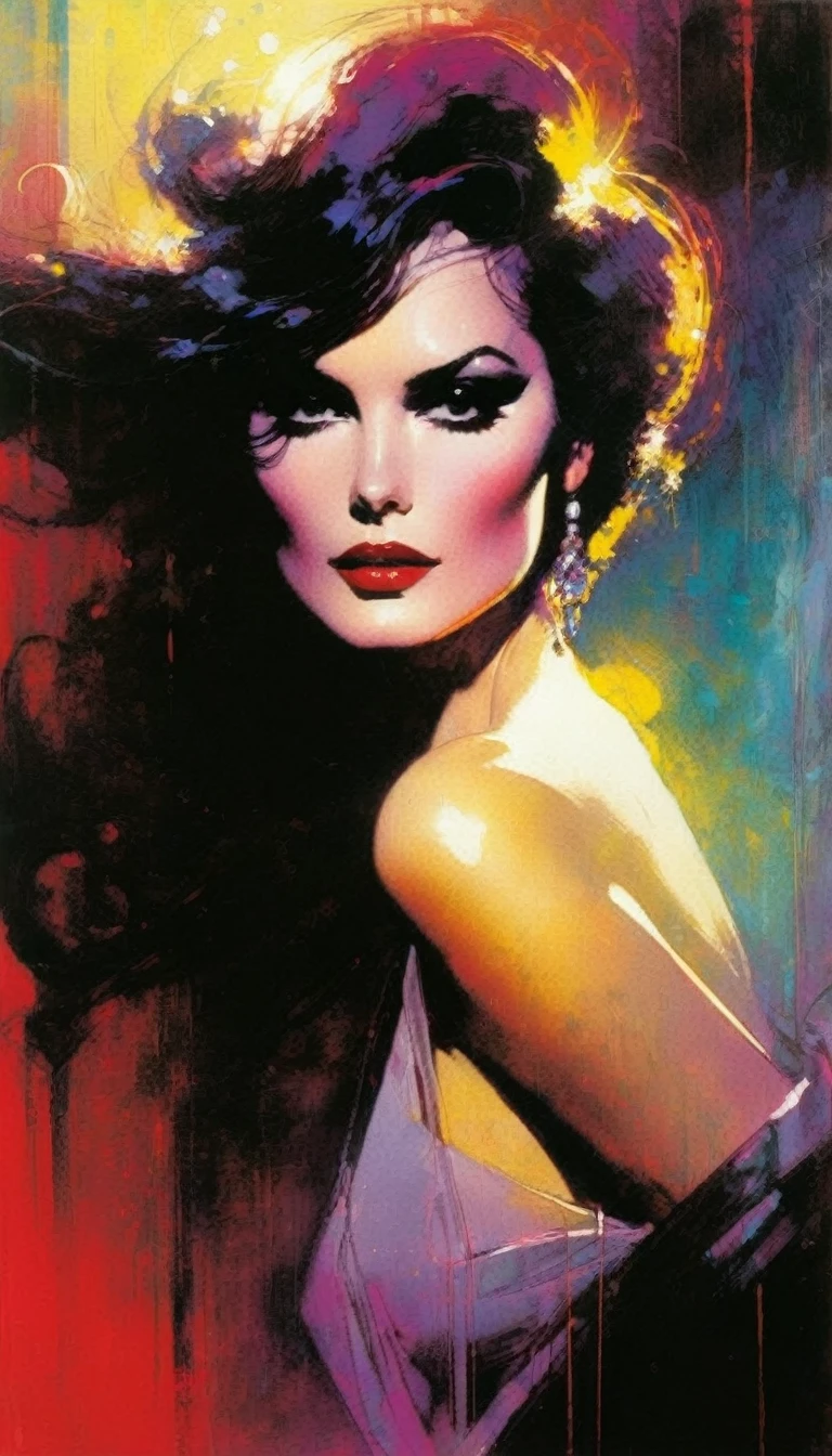 The art of seduction (art inspired in Bill Sienkiewicz). oil painting)