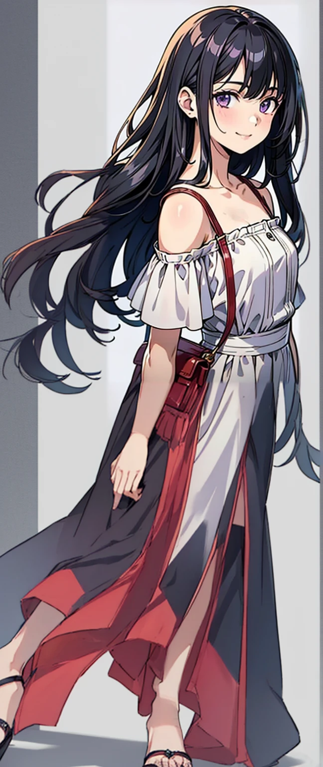 whole body、Long skirt、Heel