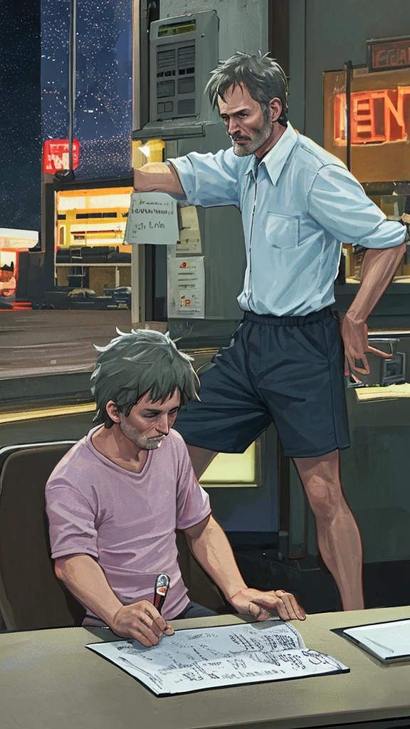 a 38 yearsold guy working at night