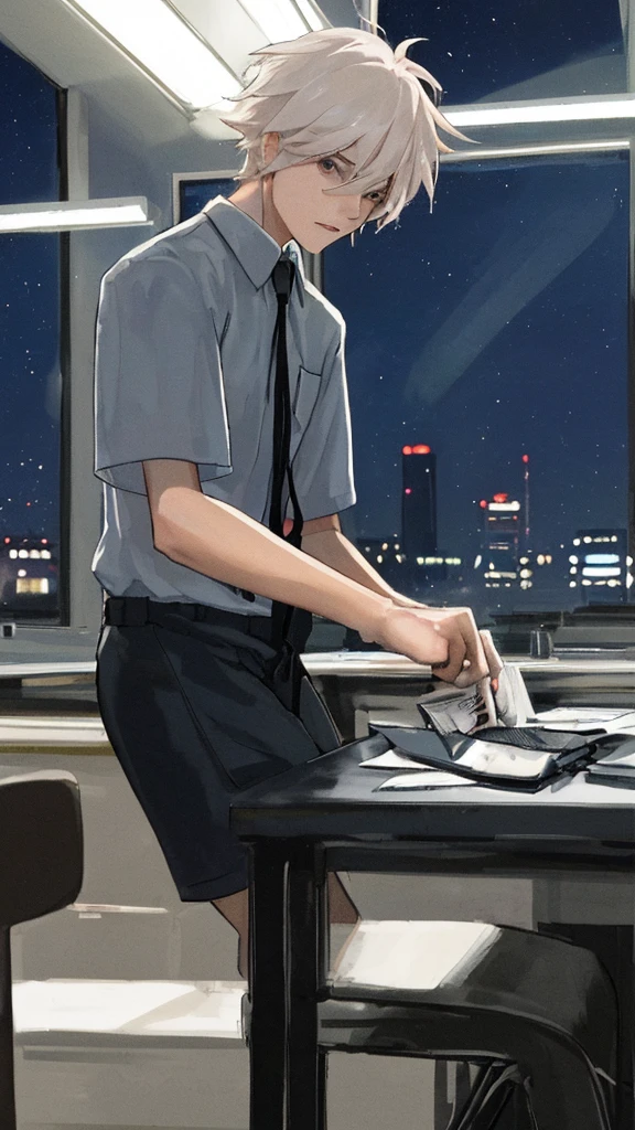 a 24 yearsold guy working at night 