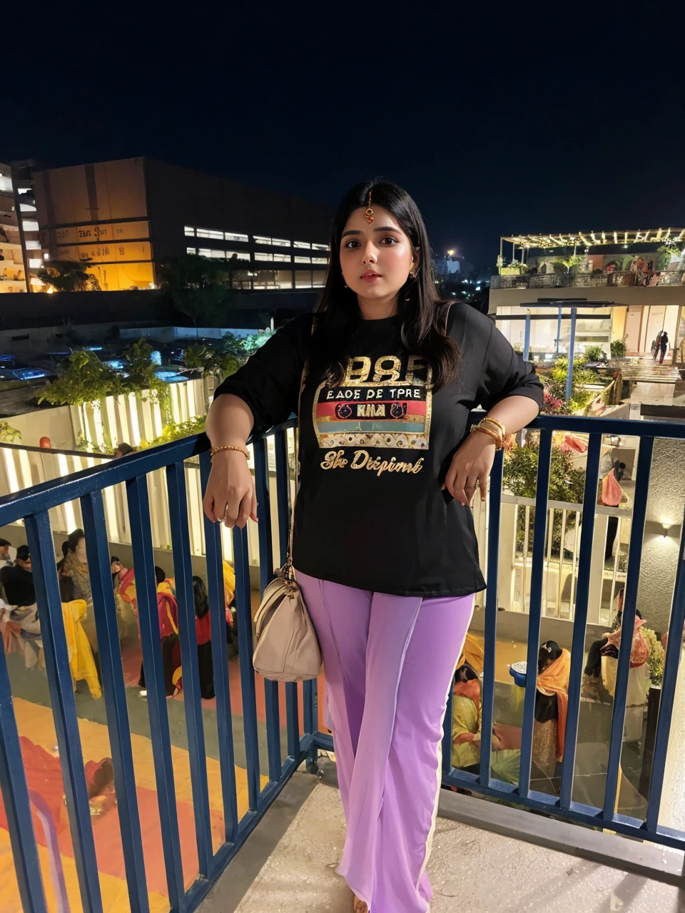 (((desi girl))), chubby face, natural skin, wearing hot deep neck khamir salwar and dupatta, charming black hair, Badi Choti ((hair ends are blonde)) Khet Mein Bada gana Khet background, bokeh
