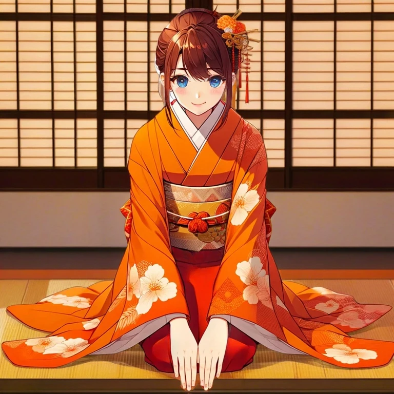 Very beautiful face, A kind smile 