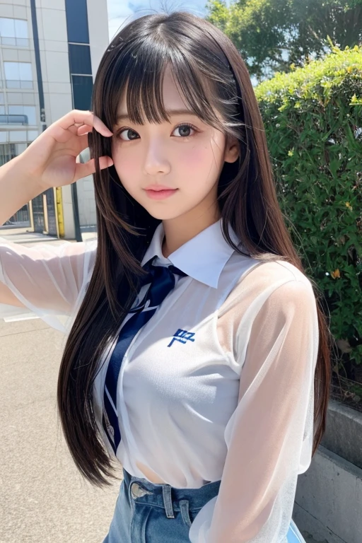 Cute Girls、high school girl、Idol、See-through