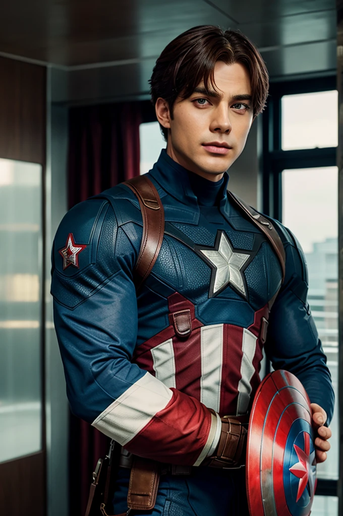 Bts v as captain America 