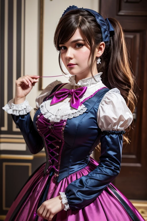 D.Va from Overwatch victorian dress hobble dress